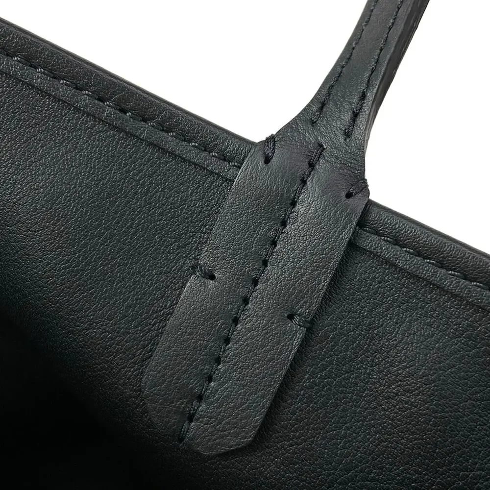 Goyard Ange Mini Handbag Black Dark Brown White chevroche calfskin Canvas